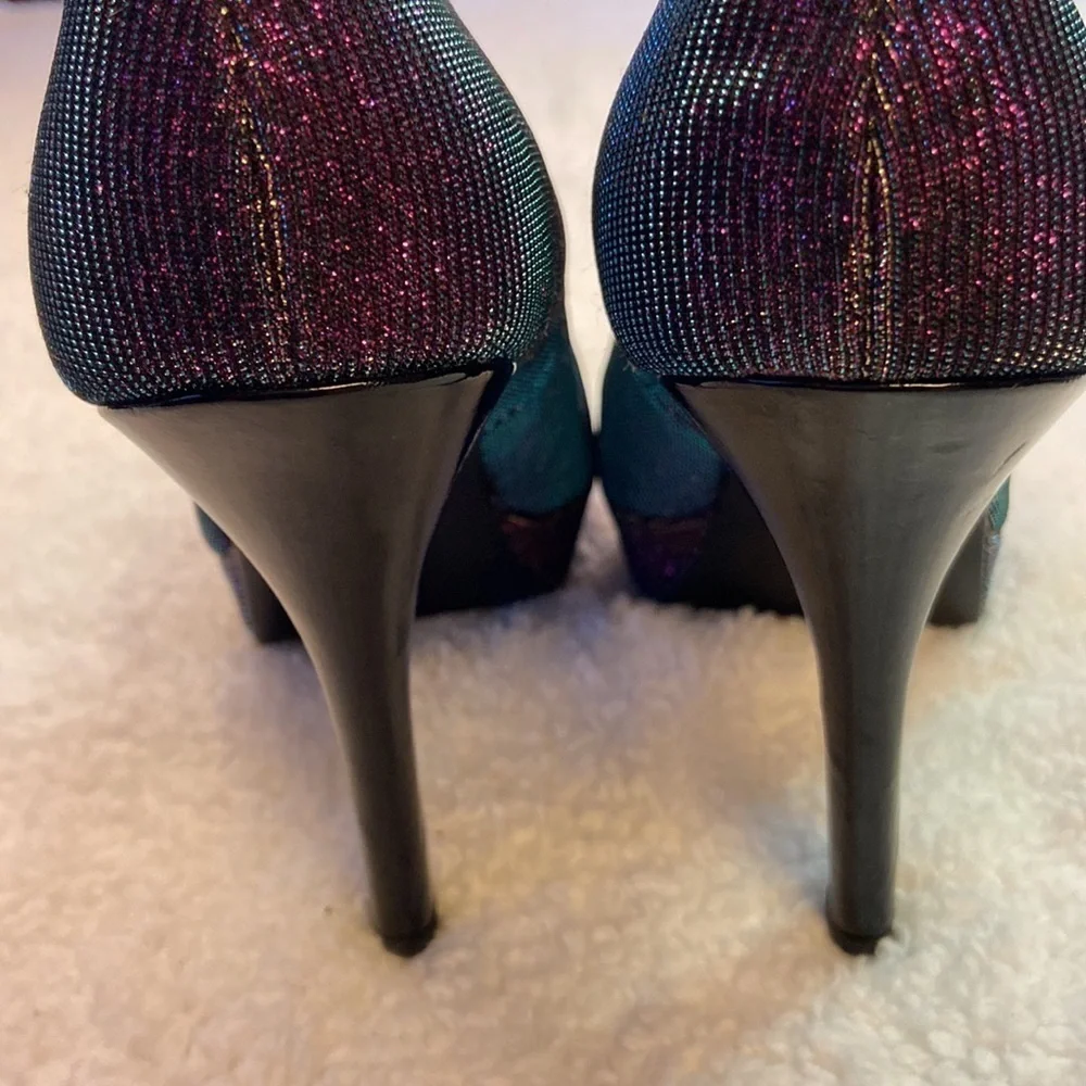 Nine & Co Collection IdealLove 4.5” Heel Platform Wedding/Holiday/Dressy EUC 8.5